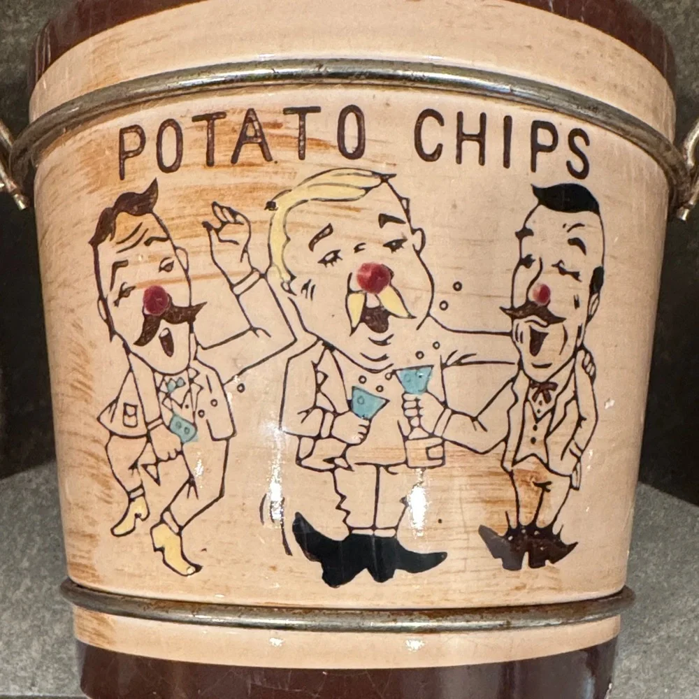 Vintage 1950’s-60’s Snack Buckets Set